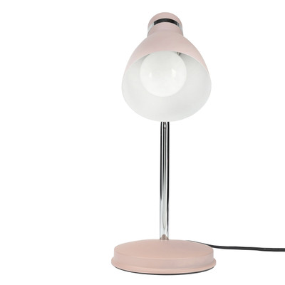 Matt Pink Desk Lamp Adjustable Classic Look E27 28W