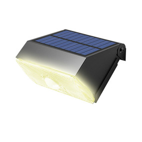 Solar Wall Light With Motion Sensor 10W 1000lm IP65 4000K Black Commercial Grade