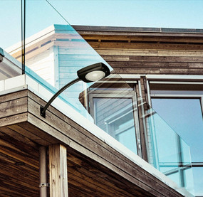 Solar Wall Light Motion Sensor - Industrial Grade 1200lm IP65 Black