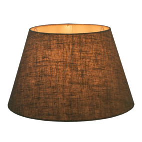 Lamp Shade 18x13x10 Dark Natural Linen