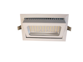 LED Shoplight - Dimmable 35W 3200lm IP20 Tri Colour 242mm Gimble