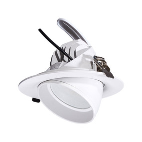 LED Shoplight - Non-Dimmable 28W/38W 2800lm/3800lm IP20 Tri Colour 195mm Gimble
