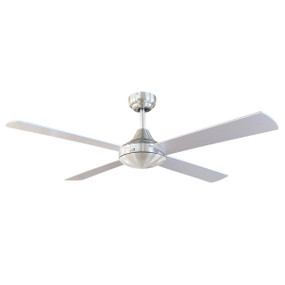 132cm 52inch Brushed Chrome Ceiling Fan 3 Speed 65W