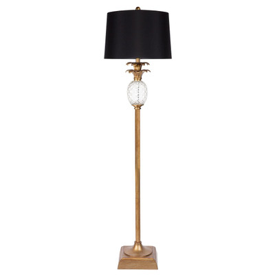 B22 40W Floor Lamp 1530mm Antique Gold and Black