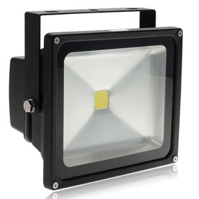 Solar Flood Light - 50W 5000lm IP67 4000K 385mm Black Commercial Grade