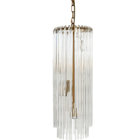 Pendant E14 240W 690mm Brass and Clear