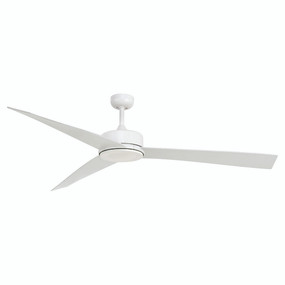 White 5 Speed Ceiling Fan With Remote Control 167cm 66 Inch 50W