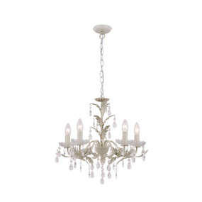 Cream Brushed Gold Chandelier E14 200W 1900mm