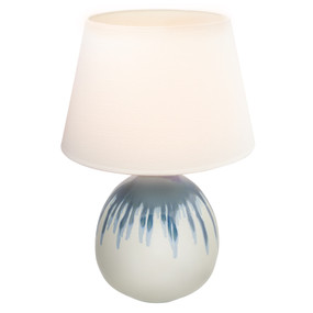 White and Blue Table Lamp E27 60W 510mm
