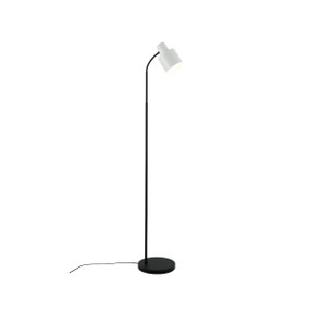 E27 60W Floor Lamp 1450mm White and Black