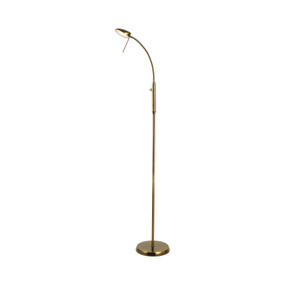 LED 7W Standing Lamp 1500mm 550lm 3000K Antique Brass