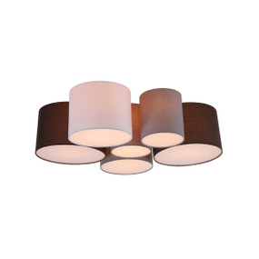 750mm Ceiling Light - E27 360W White, Grey and Brown