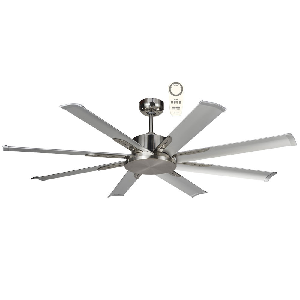 165cm 65inch Brushed Nickel Ceiling Fan 