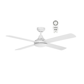 White Ceiling Fan With Remote 122cm 48inch 32W 5 Speed