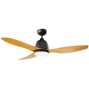 Old Bronze and Merbau Ceiling Fan With Light 122cm 48inch 50W 3 Speed