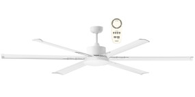 White Ceiling Fan With Remote 210cm 84inch 35W 5 Speed