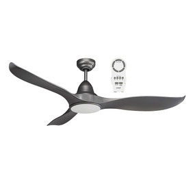 Titanium Satin Ceiling Fan With Light and Remote 152cm 60inch 35W 5 Speed