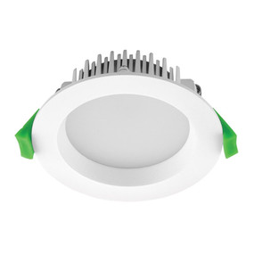 Round 13W Dimmable LED Downlight - White Frame / White LED