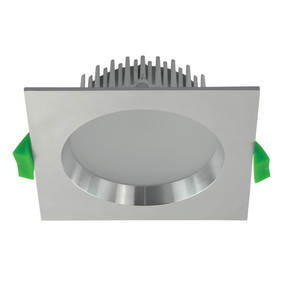 LED Downlight - Dimmable 13W 850lm IP44 Tri Colour 110mm Aluminium - Min10