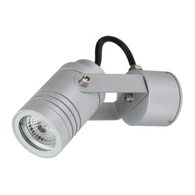 Adjustable 240V 6W LED Spotlight - Aluminium Finish / Warm White LED