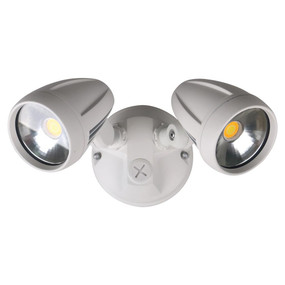 Robust-30 Twin Head 30W LED Spotlight - Tri Colour, White - Min10