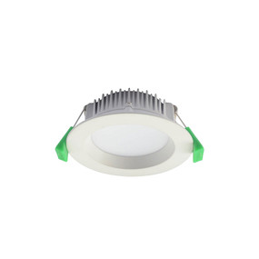 10W LED 990lm Downlight Dimmable IP44 Tri Colour 118mm White