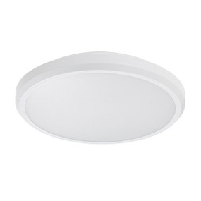 220mm Oyster Light - Vandal Resistant 15W 1350lm IP55 Tri Colour White