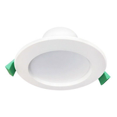 9W LED 880lm Downlight Dimmable IP44 Tri Colour 115mm White