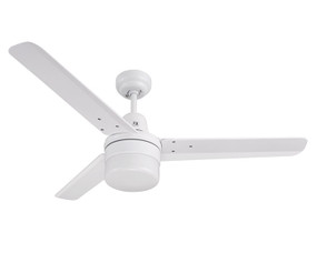 122cm 48inch White Ceiling Fan With Light LED 60W 3 Speed