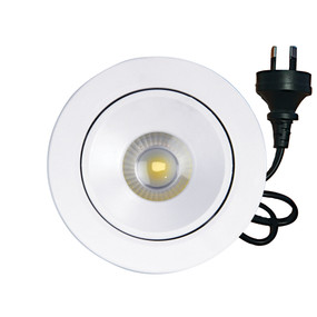 Gimble Downlight - 8W 700lm IP20 Tri Colour 110mm Matte White Dimmable