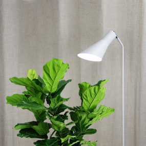 Matte White Floor Lamp E27 40W 1460mm