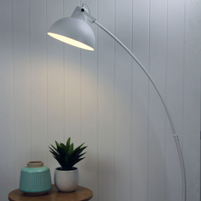 Matte White Floor Lamp E27 42W 1520mm