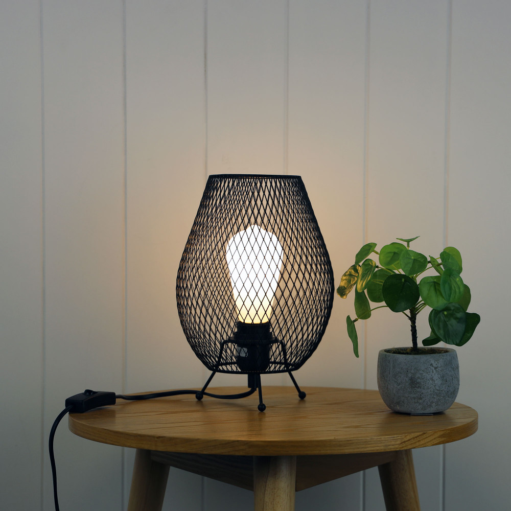 Table Lamp E27 42W 260mm Black Lighting Style