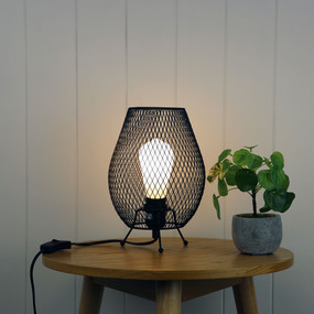 Table Lamp E27 42W 260mm Black