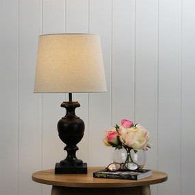 Brown Table Lamp E27 42W 520mm