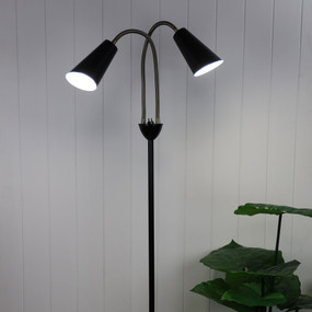 Bombono Floor Lamp E27 120W 1500mm Black and Antique Brass