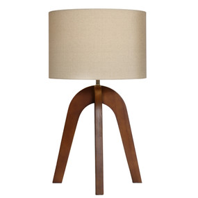 Table Lamp E27 60W 525mm Fawn and Walnut
