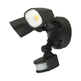 20W Security Light With Sensor 2100lm IP54 4200K 186mm Black
