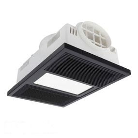 Black 3-in-1 Bathroom Heater Fan Light 500mm