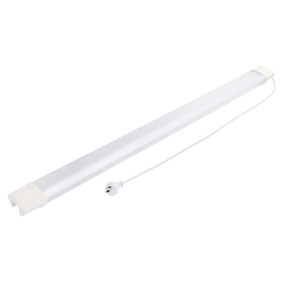 36W White Vandal Resistant LED Batten 3600lm IP65 IK08 4000K 1.2m