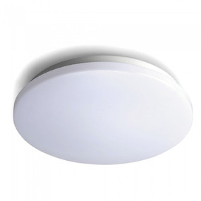 280mm White Oyster Light 12W 800lm IP44 3000K