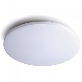 330mm White Oyster Light 24W 1580lm IP44 3000K