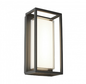 White and Charcoal Wall Light 12W 550lm IP44 4000K 280mm