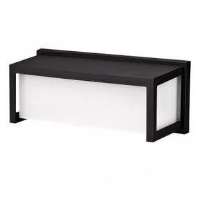 Black Wall Light 15W 1600lm IP65 4000K 260mm Made in Italy