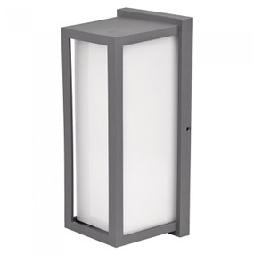 Grey Wall Light E27 42W IP65 260mm Made in Italy