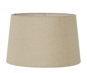 Dark Natural Linen Drum Lamp Shade 46cm 11 Inches