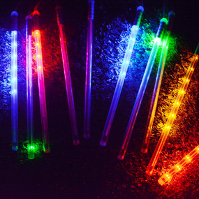 Solar Meteor Lights 10 RGB Bars for Spike or Wall