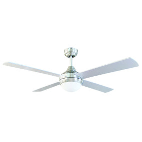 Tempo 48 Inch Ceiling Fan with Light - Chrome