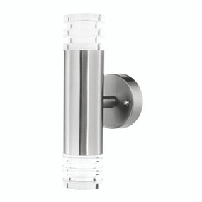 Light: EUPHRATES LED Up/Down Exterior Wall Light - STAINLESS STEEL
