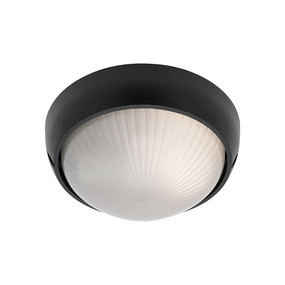 Coogee Small Round Black Ceiling Light